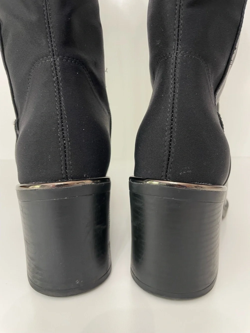 Kelly & Katie Chana 5050 Black Knee High Square Toe Boots Womens 8 Funeral Night